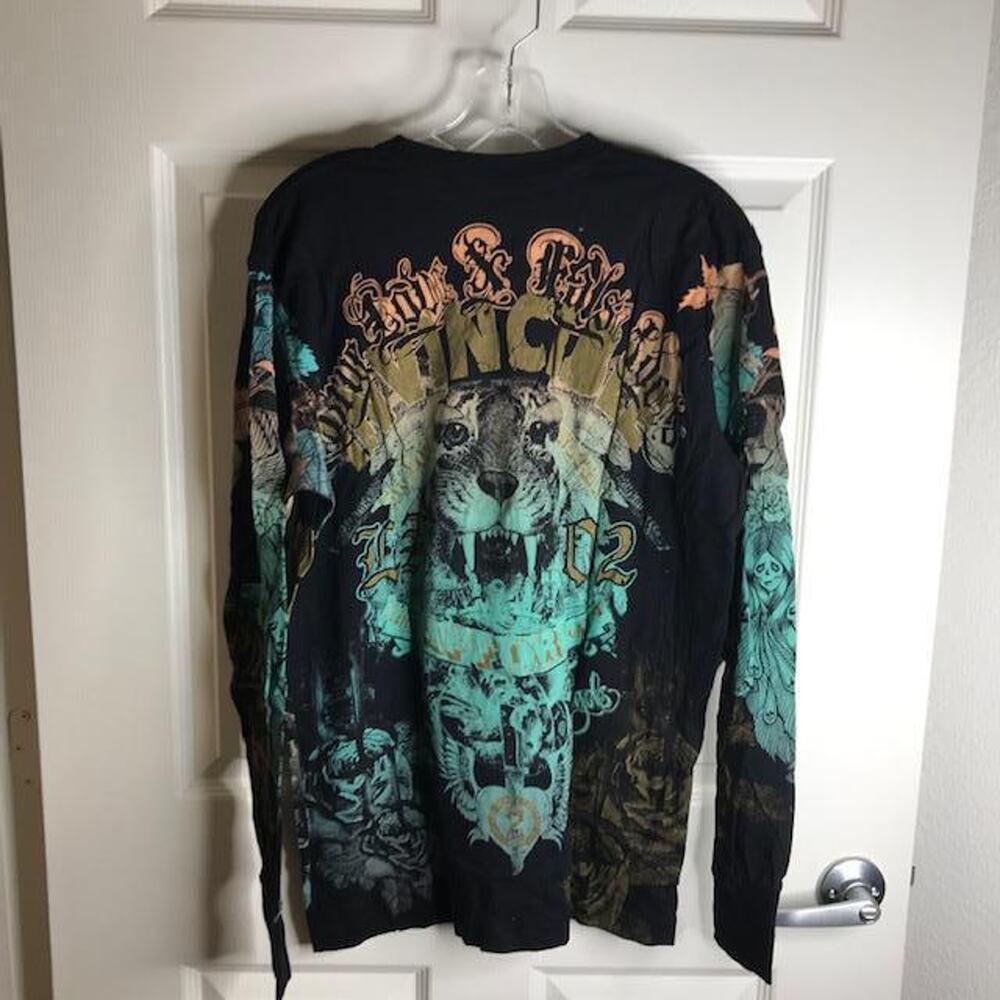 True Love & False Idols Long Sleeve T-Shirt Black Street NEW ~ Size L - Picture 3 of 6